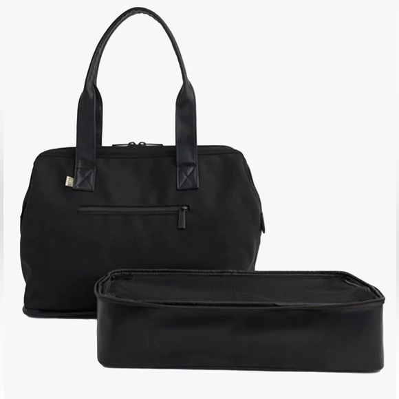 Beis The Convertible Mini Weekender in Black - Picture 4 of 10